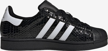 Baskets basses 'Superstar II' ADIDAS ORIGINALS en noir : devant