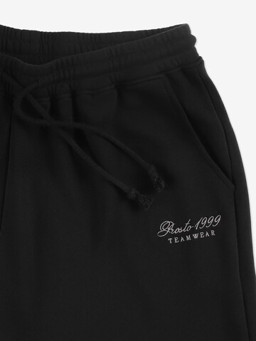 Prosto Tapered Workout Pants 'Football' in Black