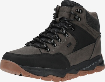 TOM TAILOR Schnürboots in Braun: Vorderseite