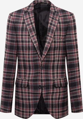 Coupe slim Veste de costume BURTON MENSWEAR LONDON en rouge : devant