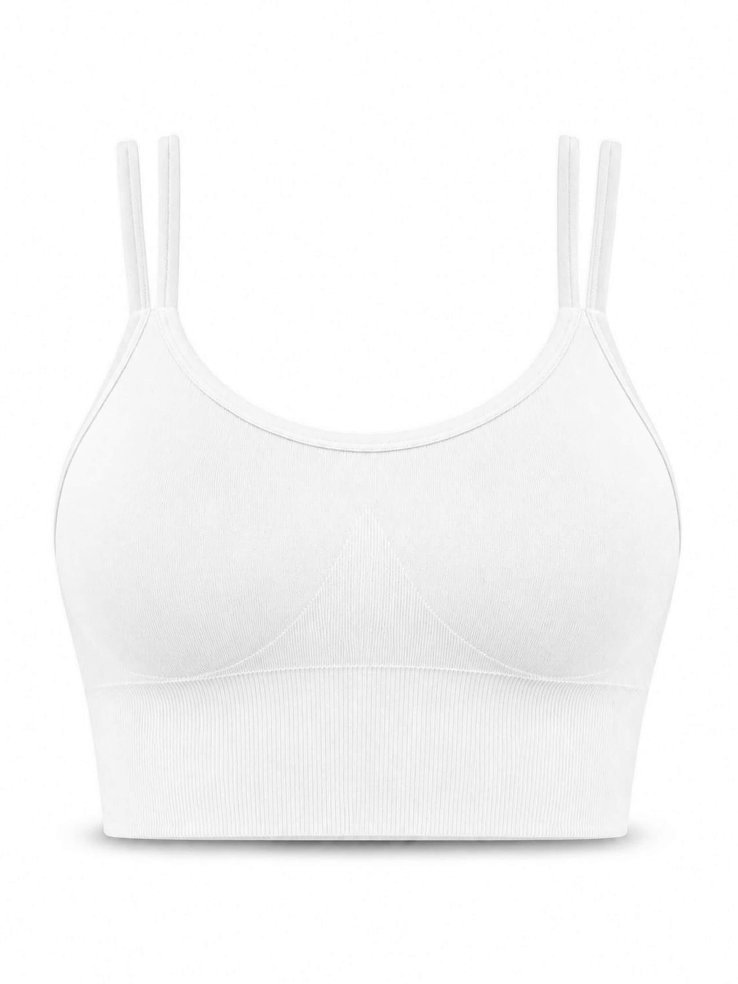 AOTTORI Bralette Sports Bra in White: front