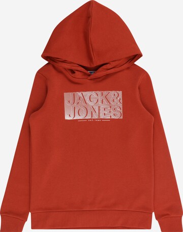 Jack & Jones Junior Mikina 'PETER' – červená: přední strana