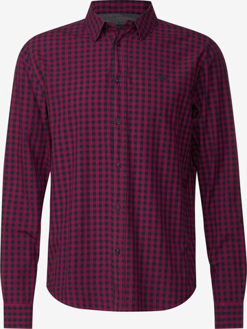 Street One MEN Regular fit Button Up Shirt in Purple: front