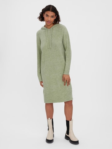 VERO MODA Knitted dress 'LULU' in Green