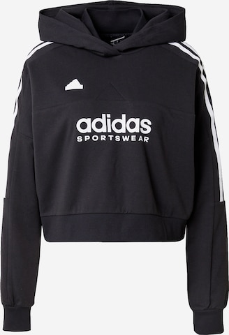 Bluză de molton 'Tiro' de la ADIDAS SPORTSWEAR pe negru: față