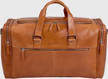 NEGOTIA Leather Weekender 'Marent' in Braun: Vorderseite