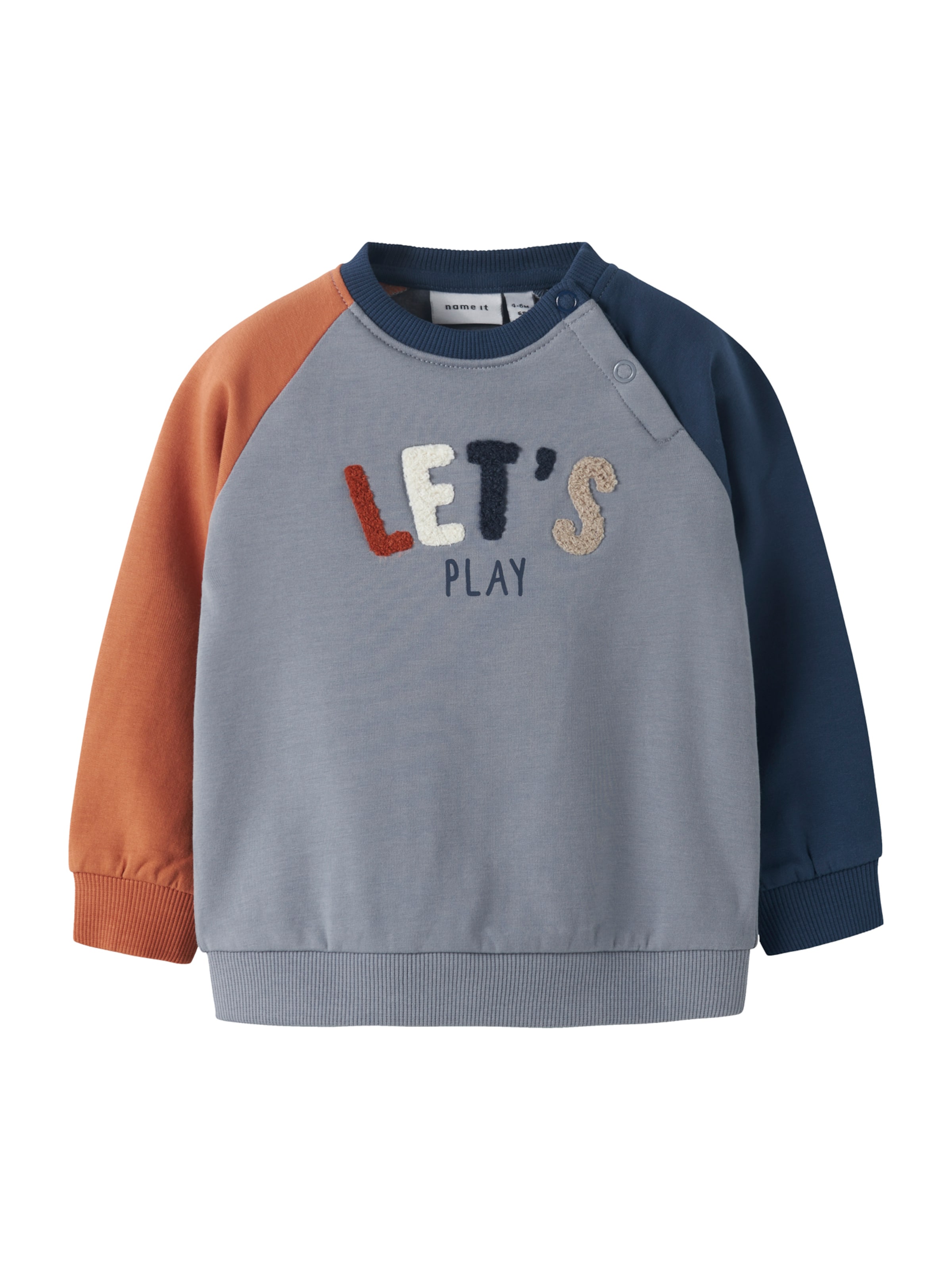 NAME IT Tréning póló 'NBMOKTAV' - kék: elől