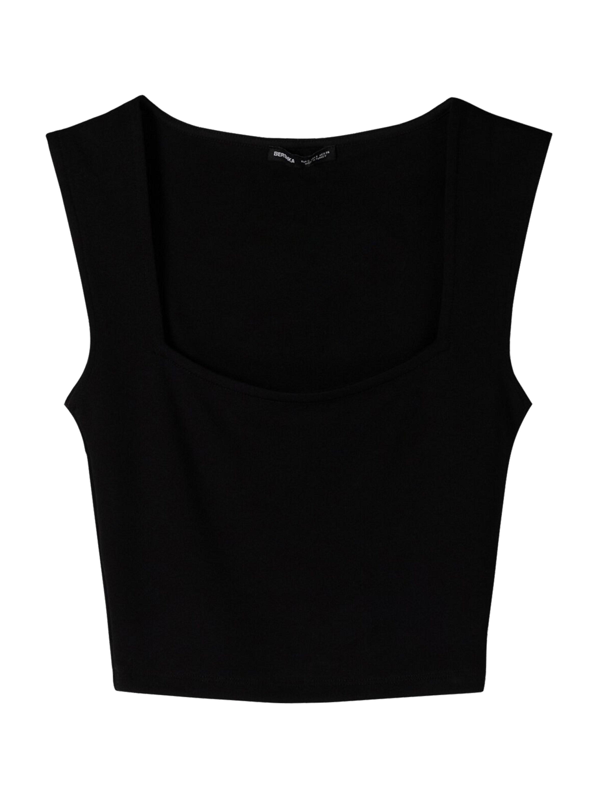 Bershka Top - fekete: elől