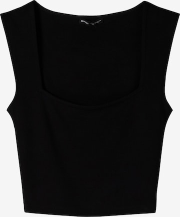 Bershka Toppi värissä musta: etupuoli