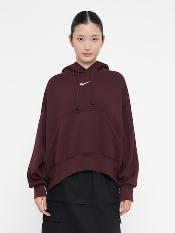 Nike Sportswear Sweatshirt 'PHNX FLC' in Rot: Vorderseite