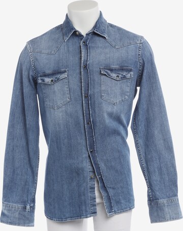 Dondup Freizeithemd / Shirt / Polohemd langarm L in Blau: Vorderseite