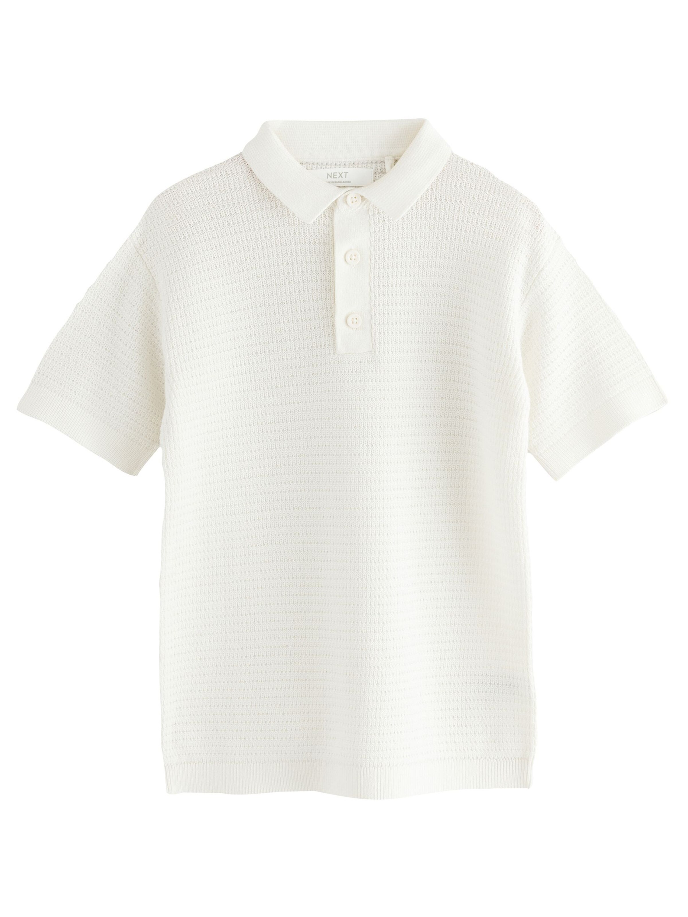 Next Poloshirt in Weiß: Vorderseite