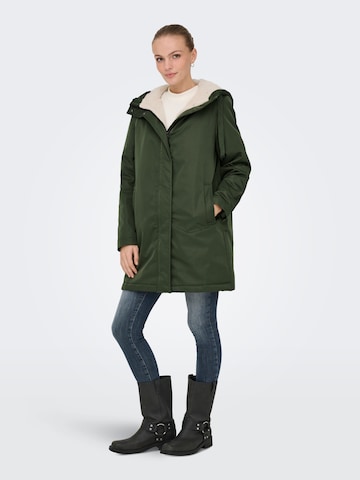 ONLY Wintermantel in Grün