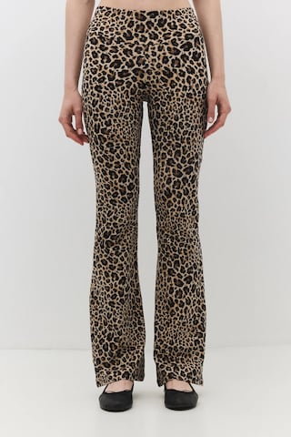 No Matter What Flared Pants in Beige: front