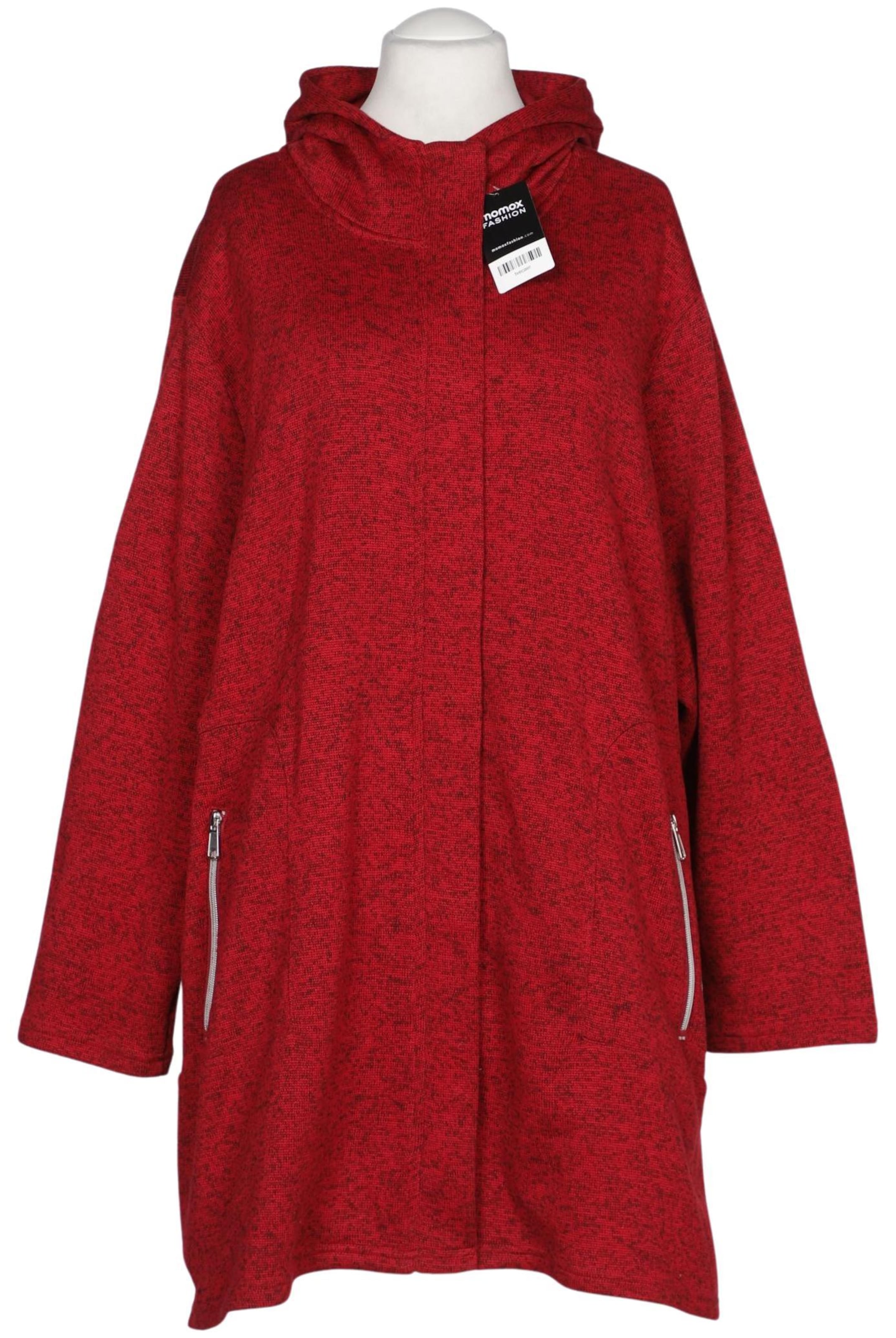 Ulla Popken Kapuzenpullover 9XL in Rot: Vorderseite
