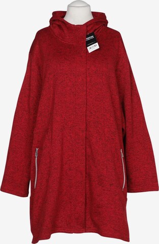 Ulla Popken Sweatshirt & Zip-Up Hoodie in 9XL in Red: front