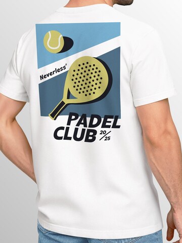 Neverless Shirt 'Padel Club' in White