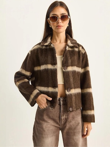 Bianco Lucci Between-season jacket in Brown: front