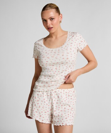 Hunkemöller Slaapshirt in Wit: voorkant
