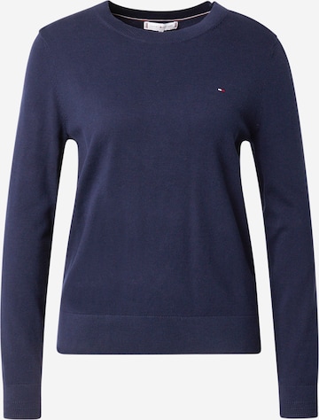 TOMMY HILFIGER Svetr – modrá: přední strana