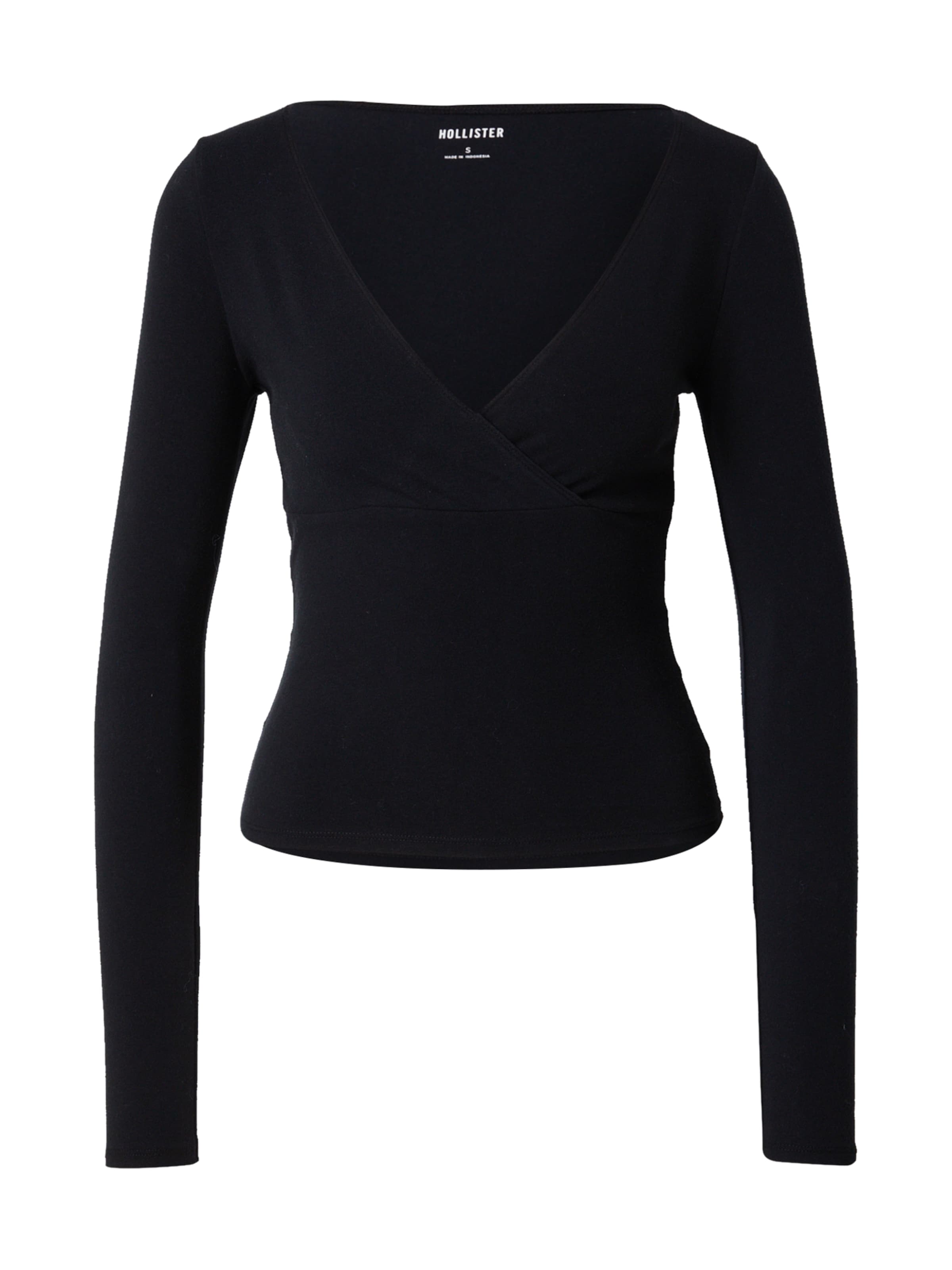 HOLLISTER Tričko - Čierna: predná strana