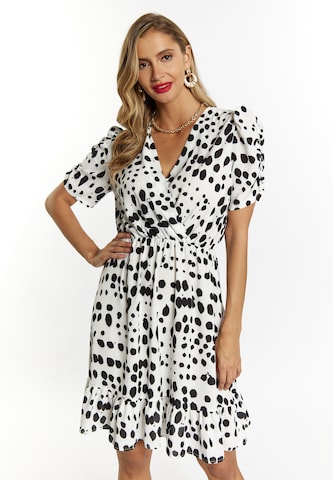 faina Dress in White: front