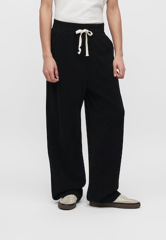Atelier de roupa Wide Leg Housut 'LANIK' värissä musta: etupuoli