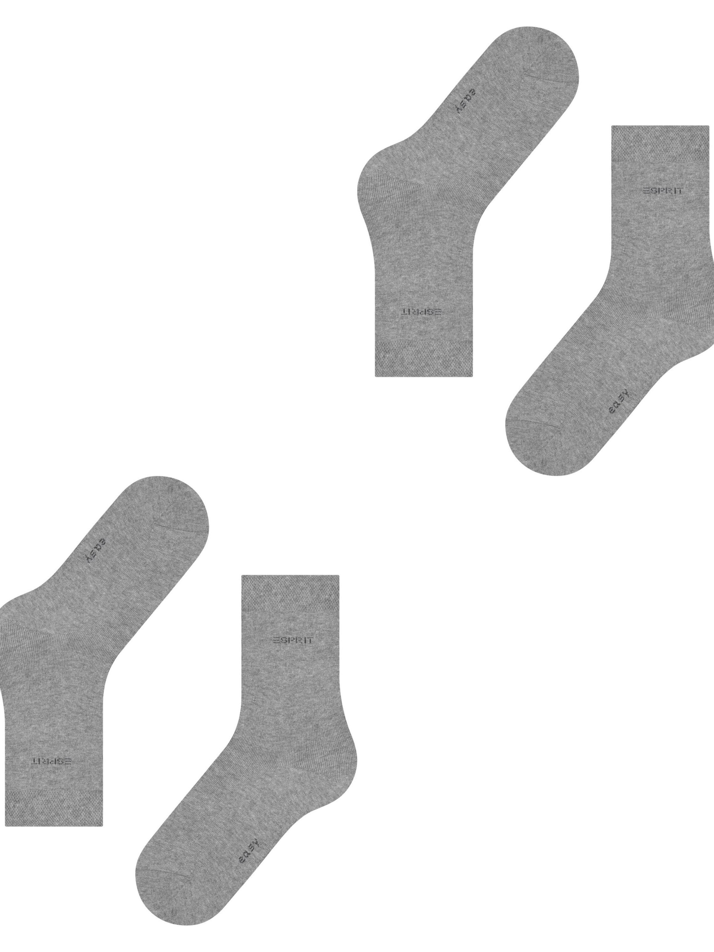 ESPRIT Socken 'Basic Easy 2-Pack'‌‌‌ in Grau