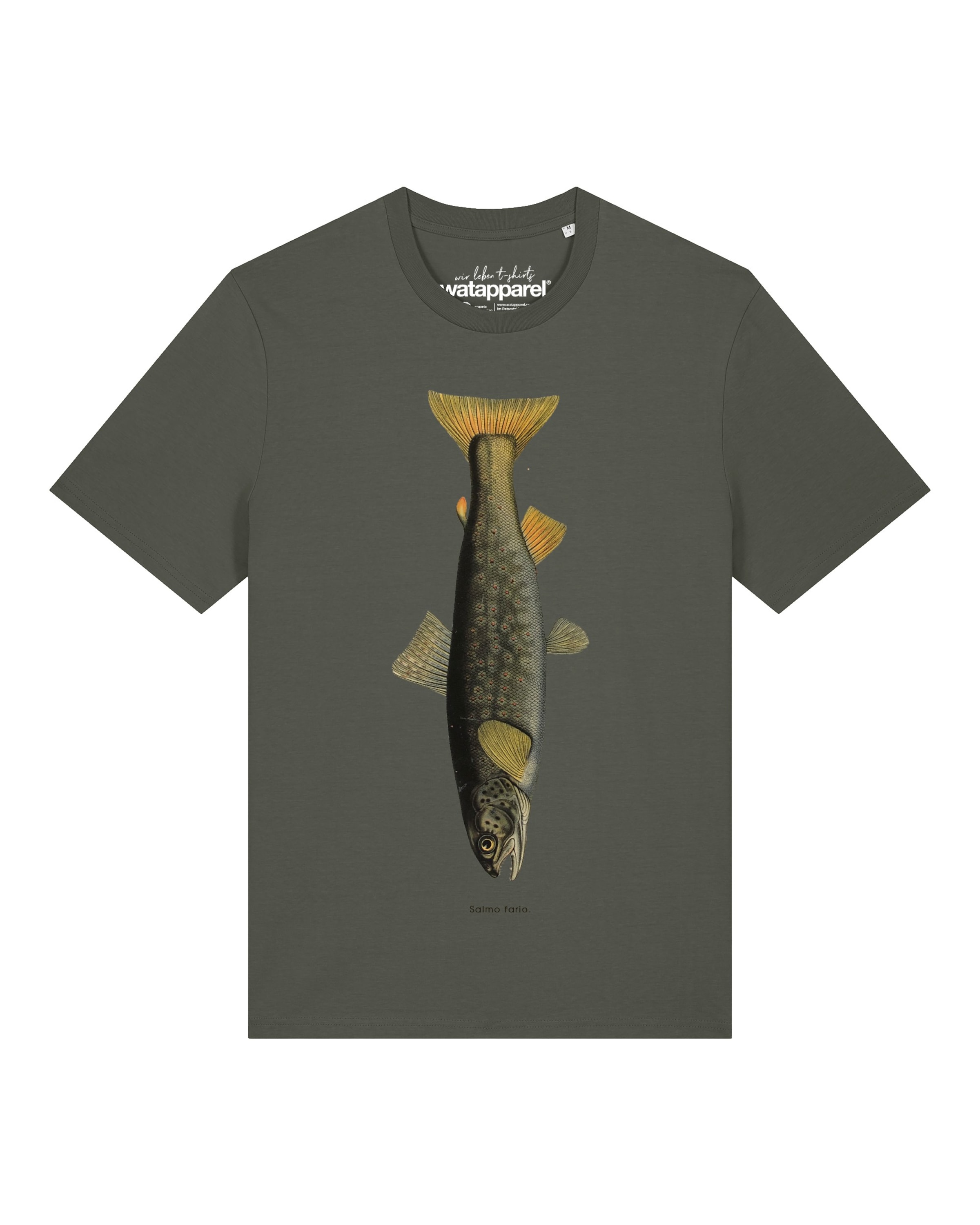 Watapparel Shirt 'Forelle' in Groen: voorkant