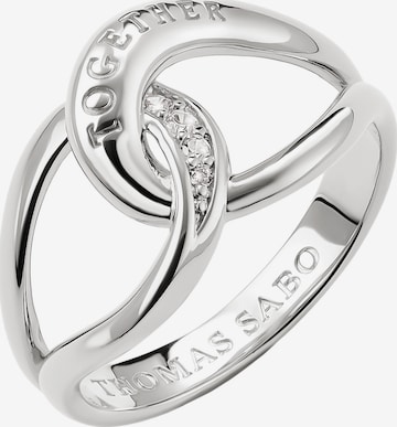 Thomas Sabo Ring Together mit weißem Zirkonia in Silber: Vorderseite