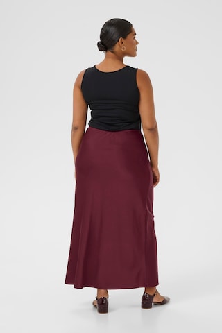 KAFFE CURVE Skirt 'Hilla' in Red