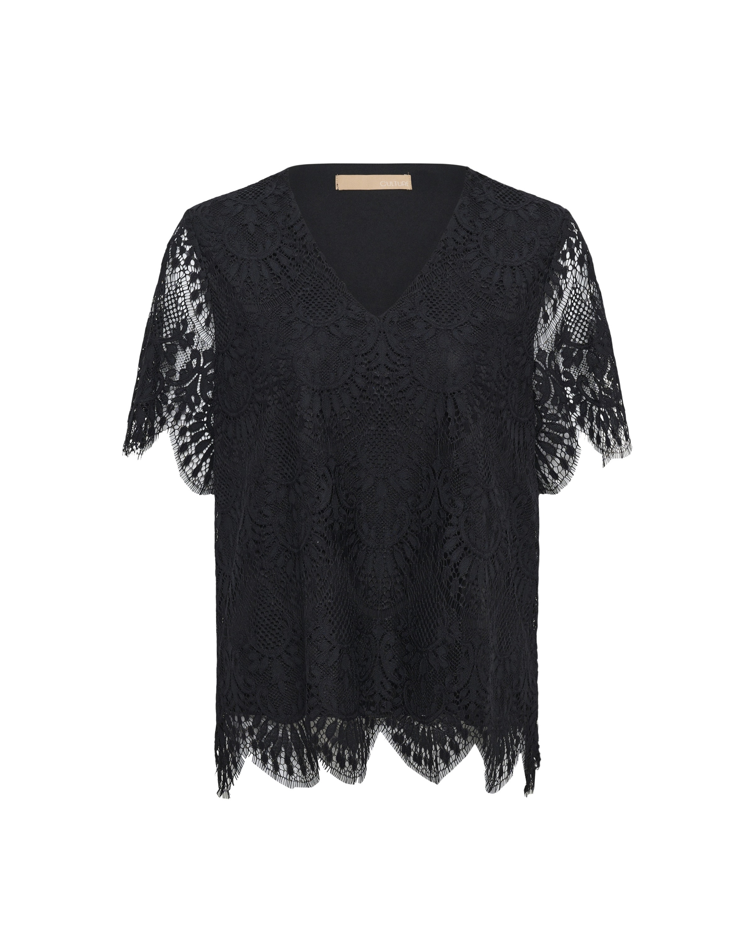 CULTURE Blouse in Zwart: voorkant