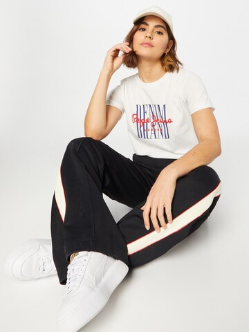 Pepe Jeans - Camiseta 'CAMILLE' en blanco