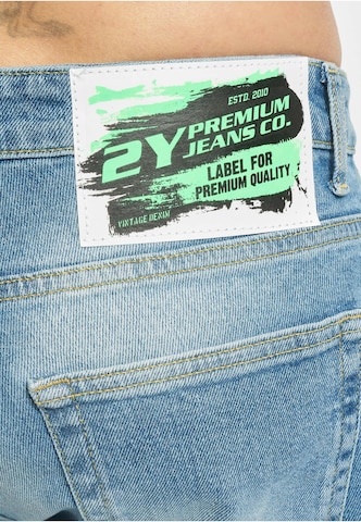 2Y Premium Slimfit Jeans 'Damian' in Blau