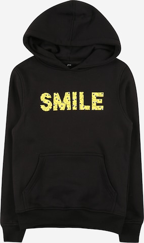 Mister Tee Sweatshirt 'Smile Hoody' in Black: front