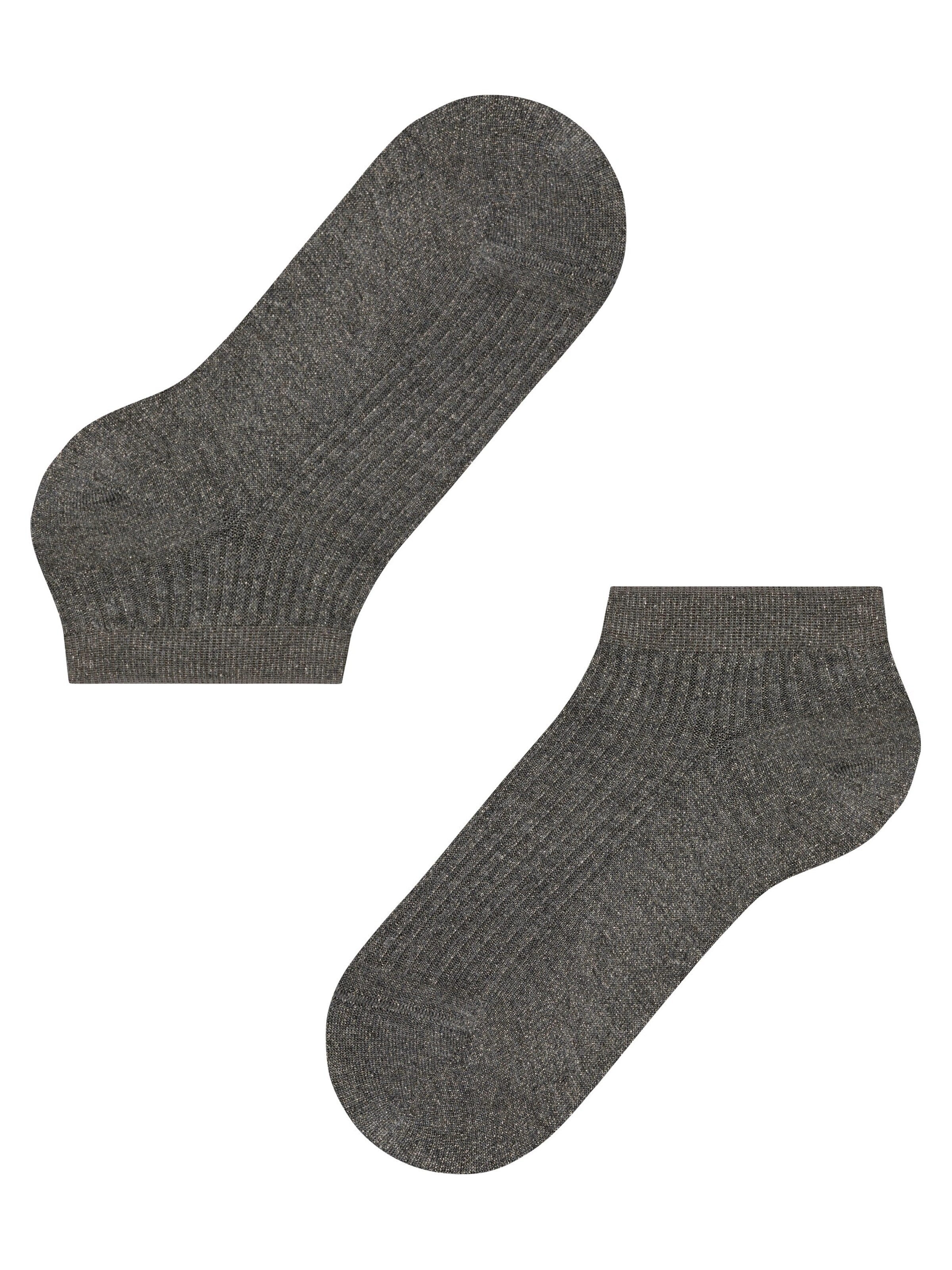 FALKE Socks 'Shiny Rib' in Grey