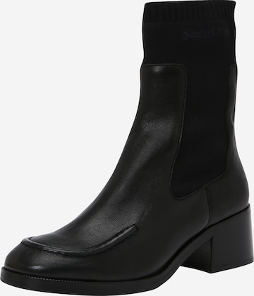 See by Chloé Ankle Boots 'WENDY' in Black: front
