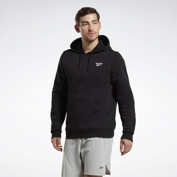 ReebokSportska sweater majica - crna boja: prednji dio