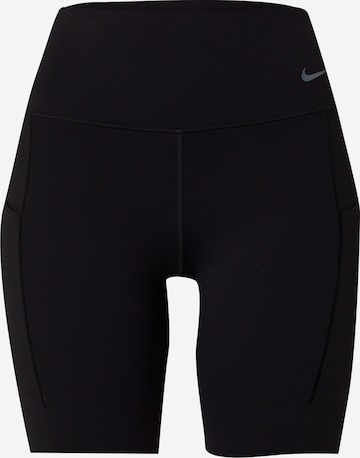 Skinny Pantalon de sport NIKE en noir : devant