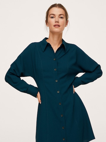 MANGO Shirt Dress 'Dresde' in Blue