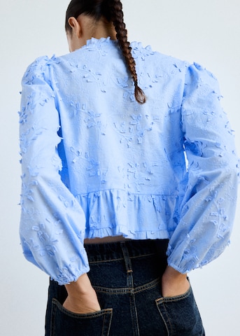 MANGO Blouse 'FRESITA' in Blauw