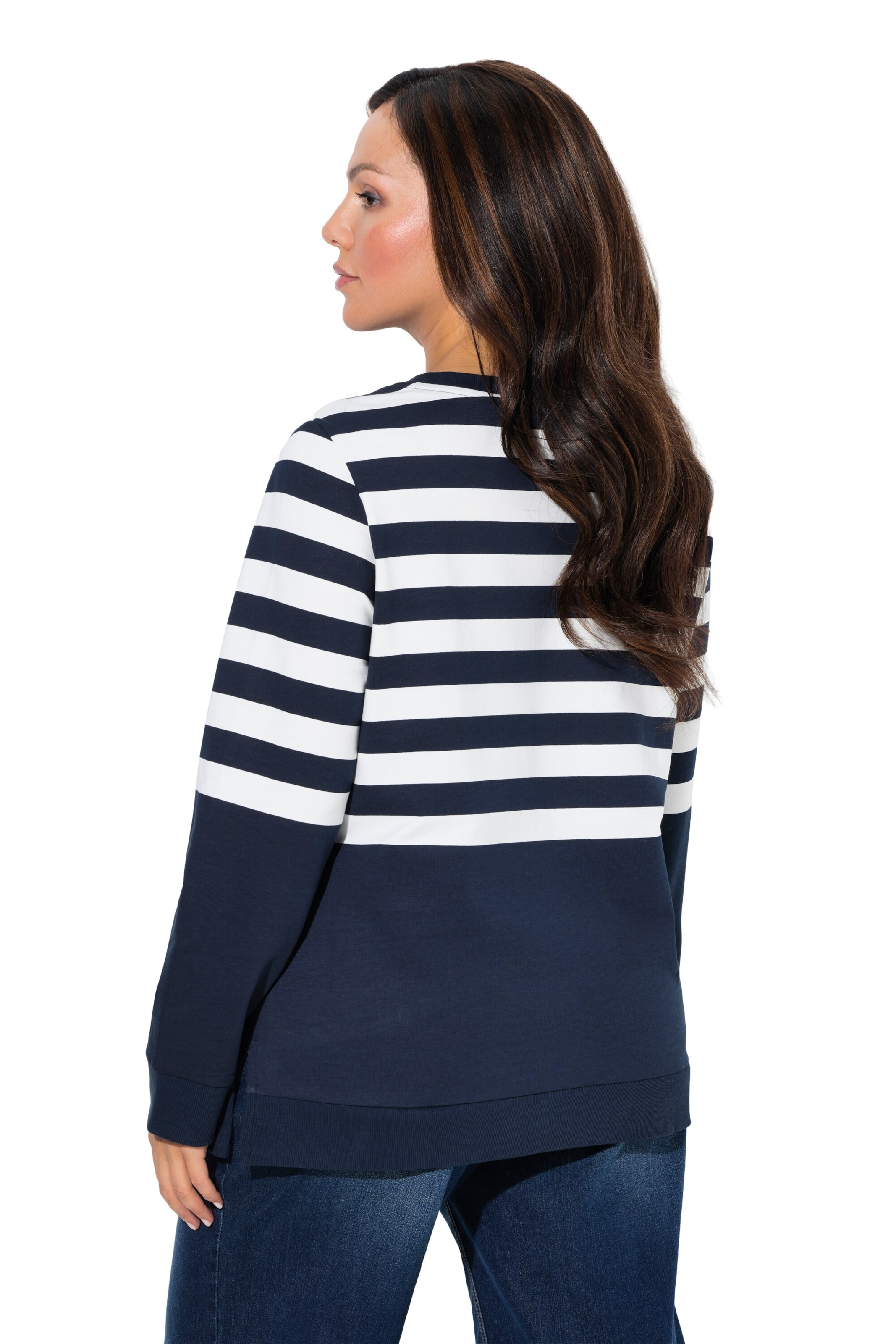 Ulla Popken Sweatshirt in Blauw