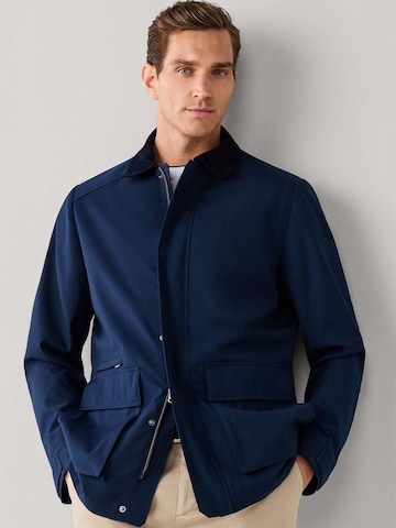Hackett London Between-Seasons Coat in Blue