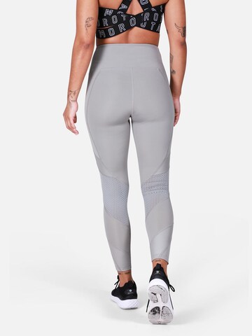 MOROTAI Skinny Sporthose 'CROPPED' in Grau