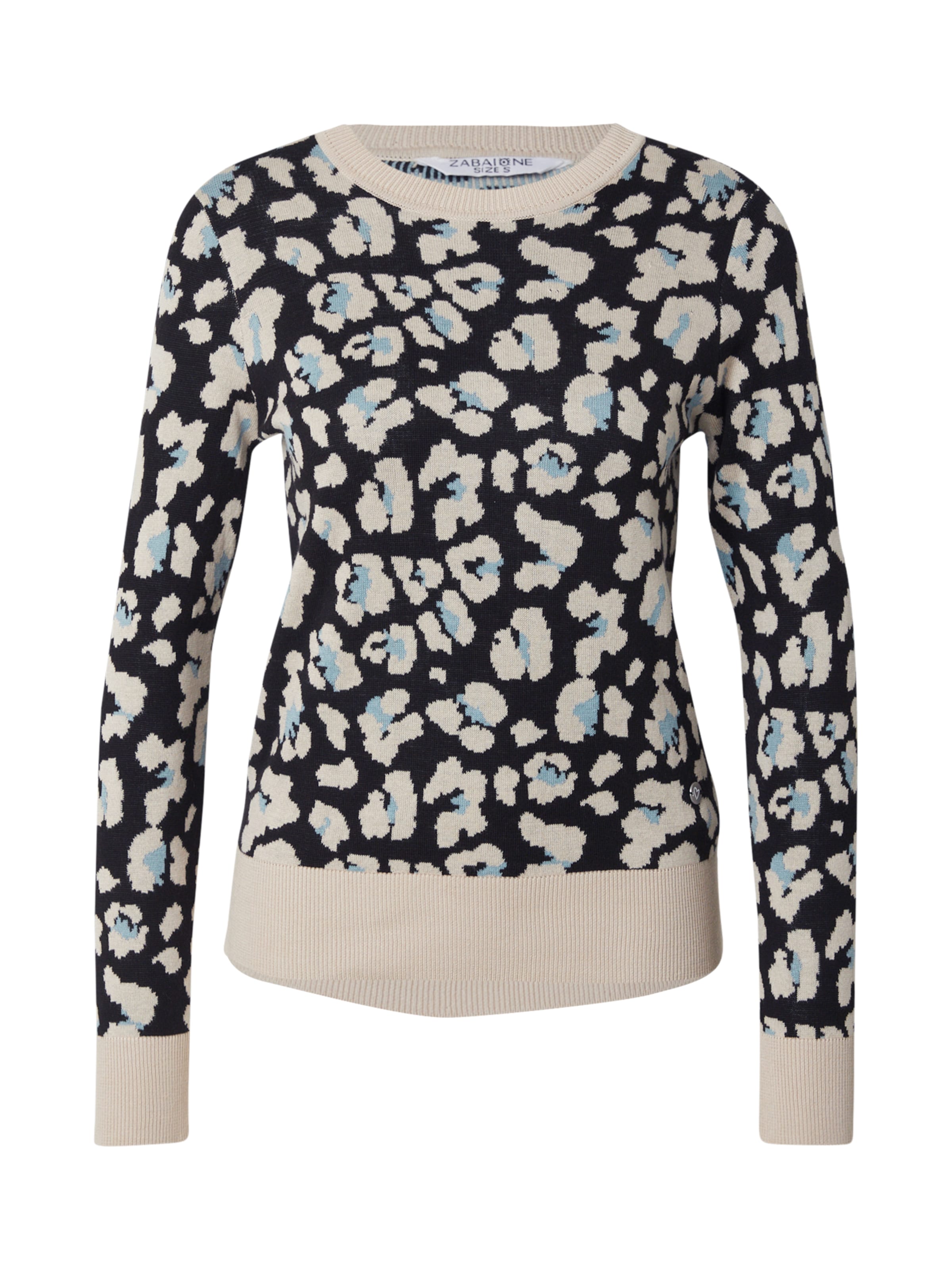 ZABAIONE Sweater 'La44ina' in Black: front