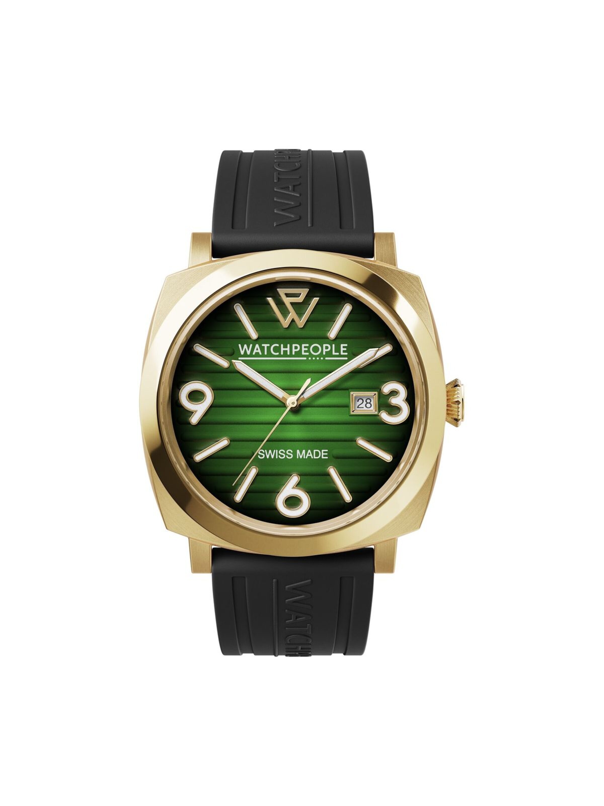 Montre à affichage analogique Watchpeople en vert : devant