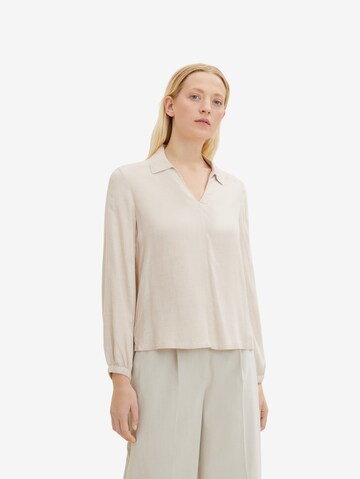 TOM TAILOR Blouse in Beige