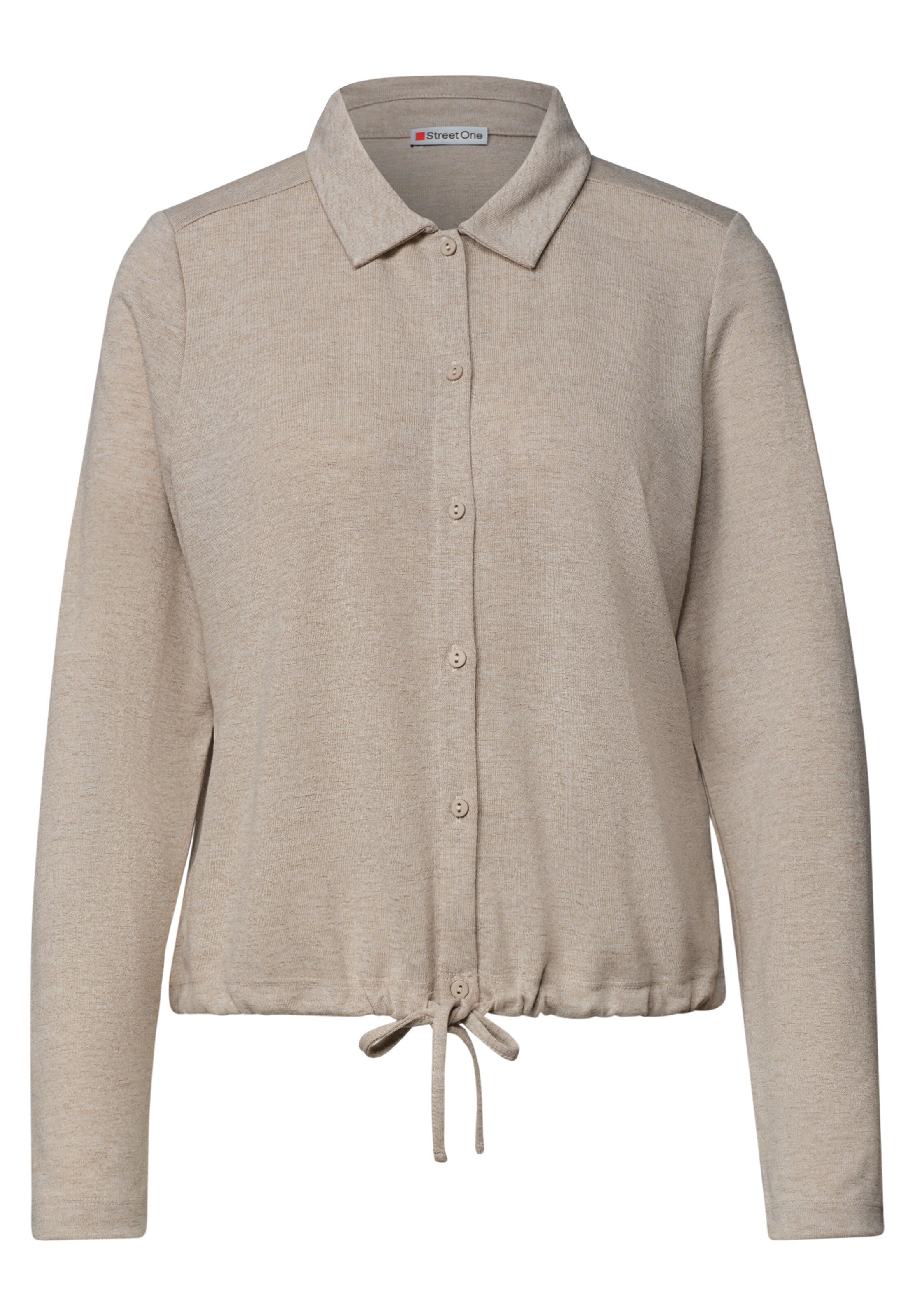 STREET ONE Strickjacke in Beige: Vorderseite