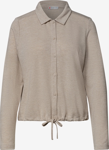 STREET ONE Strickjacke in Beige: Vorderseite