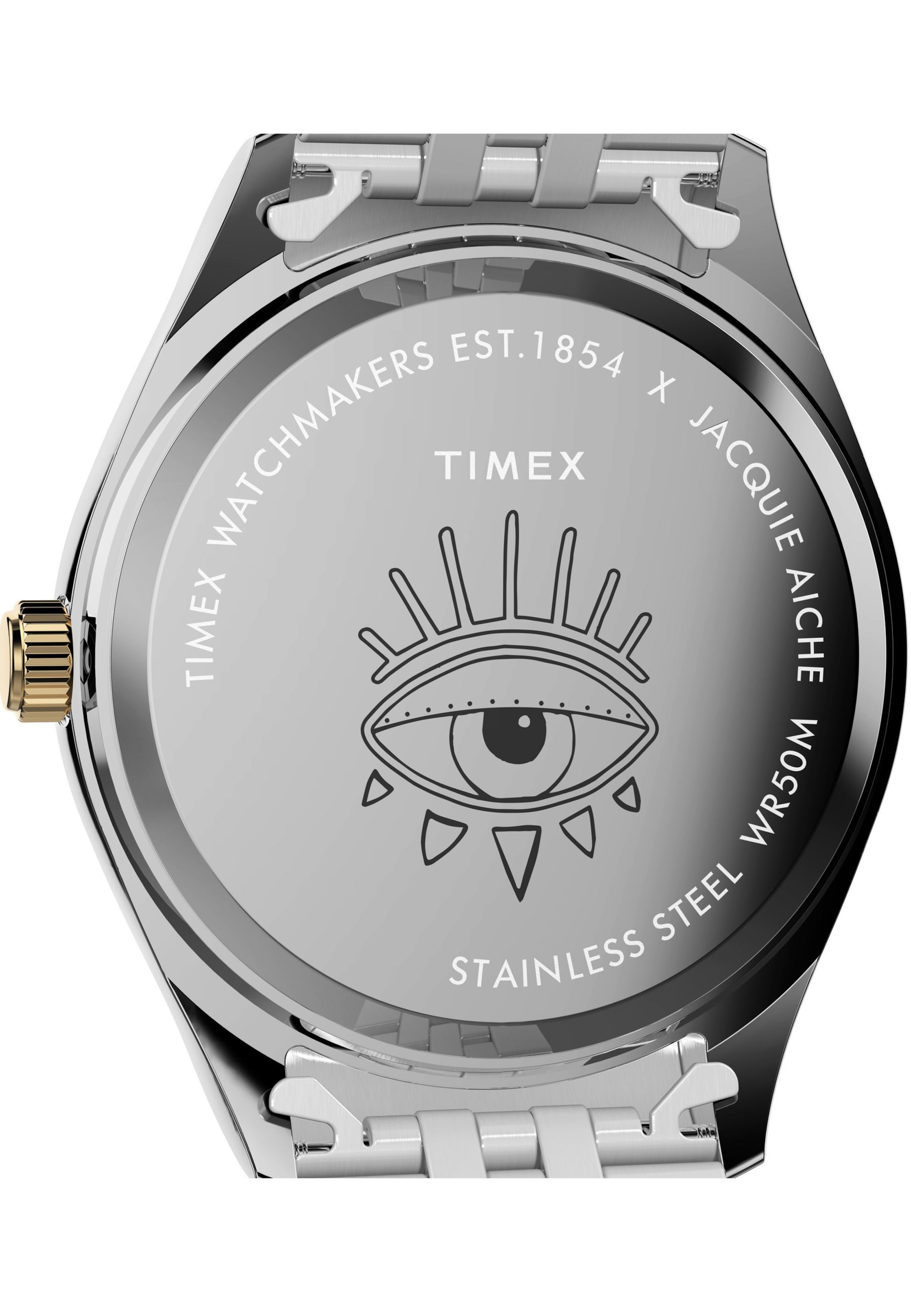 TIMEX Analog Watch 'Jacquie Aiche' in Silver